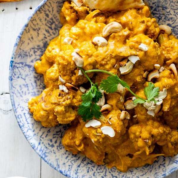 Cauliflower Korma indian food