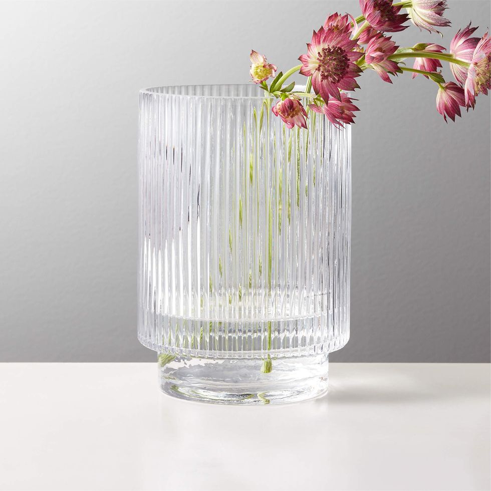 CB2 Dina Fluted Glass Vase