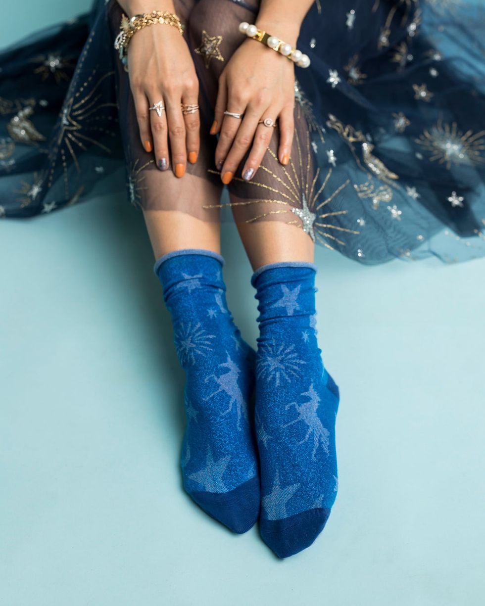 Celestial Shimmer Crew Sock