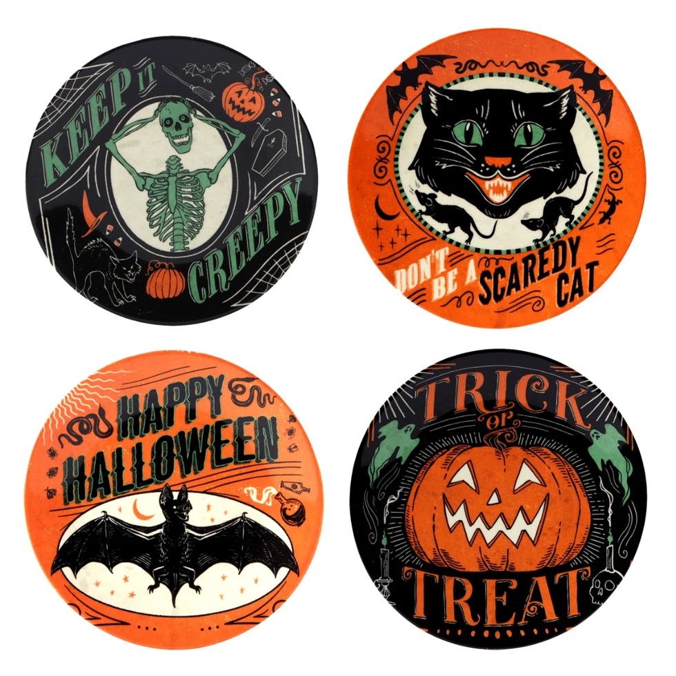 Certified International Scaredy Cat Plate Set