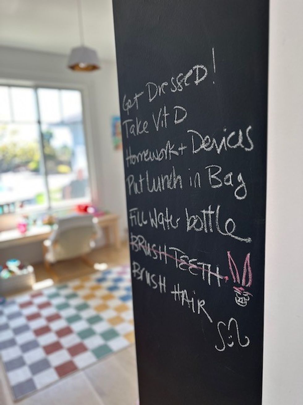 chalkboard checklist