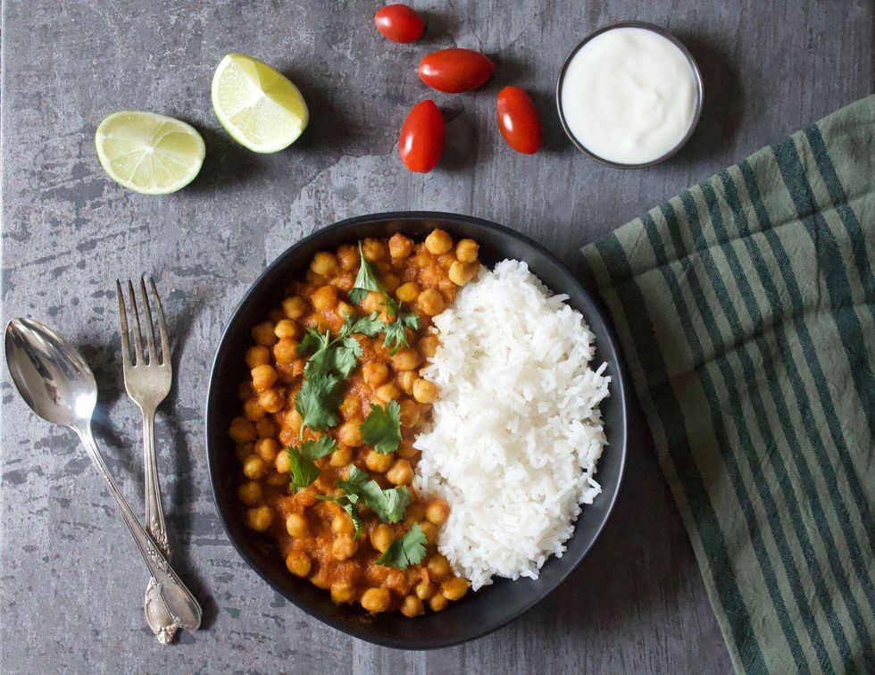 Chana Masala made in crockpot