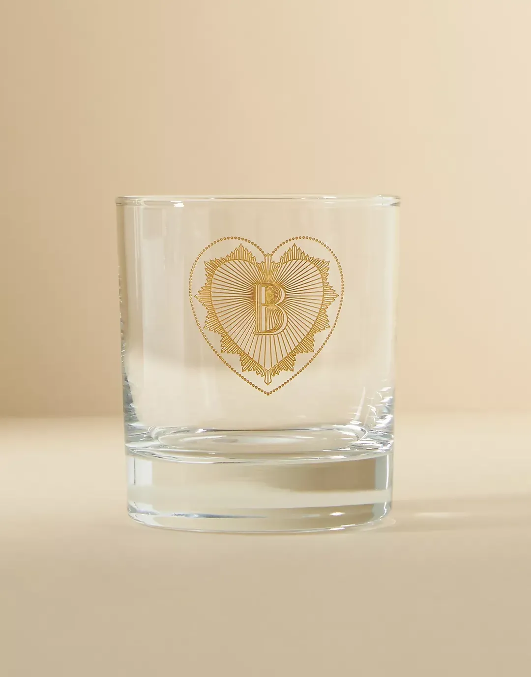 Charming Monogram Old Fashioned Glass