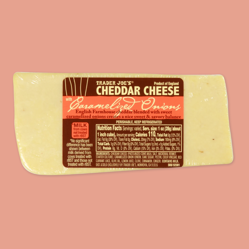 Cheddar Cheese With Caramelized Onions