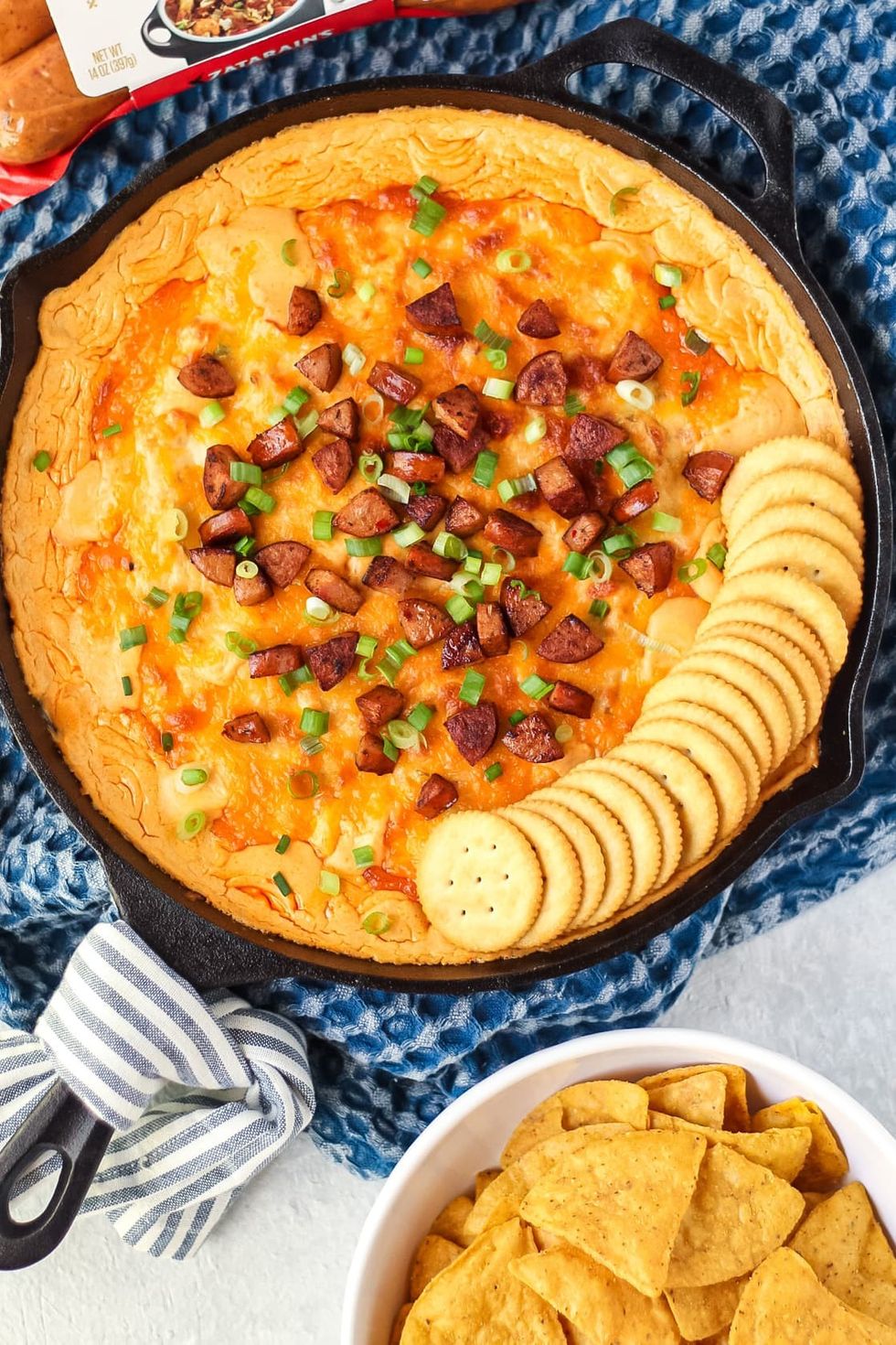 Cheese Cajun Chicken + Sausage Dip