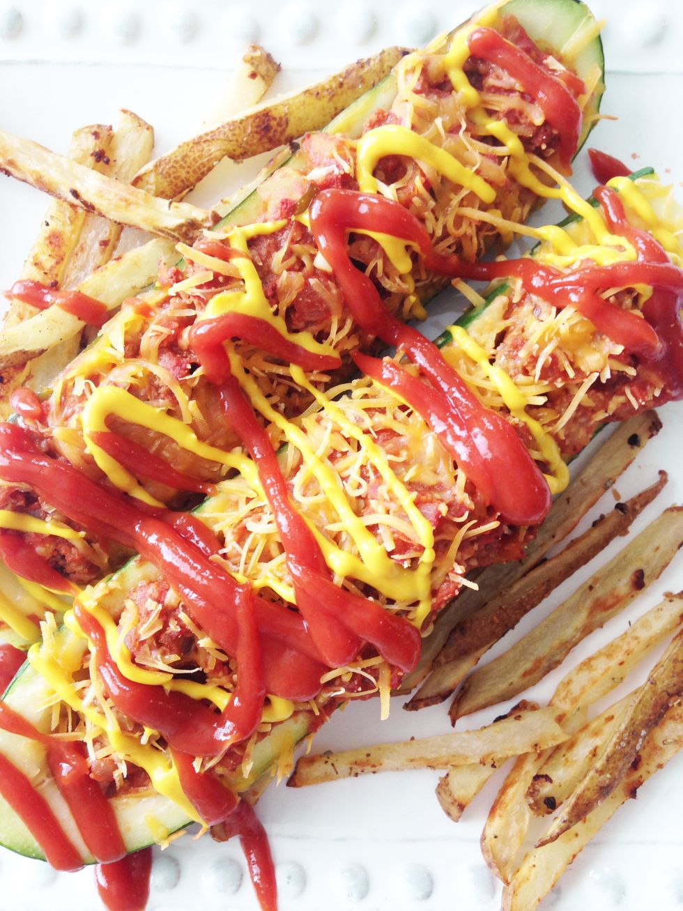 Cheeseburger Stuffed Zucchini Boats