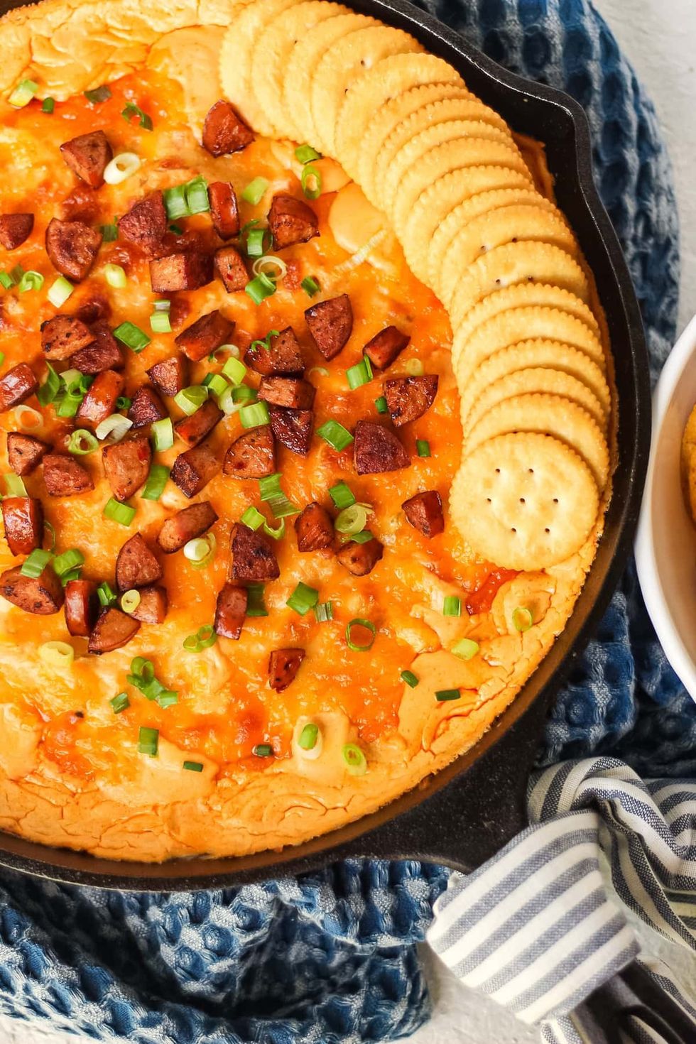 Cheesy Cajun Chicken and Sausage Dip