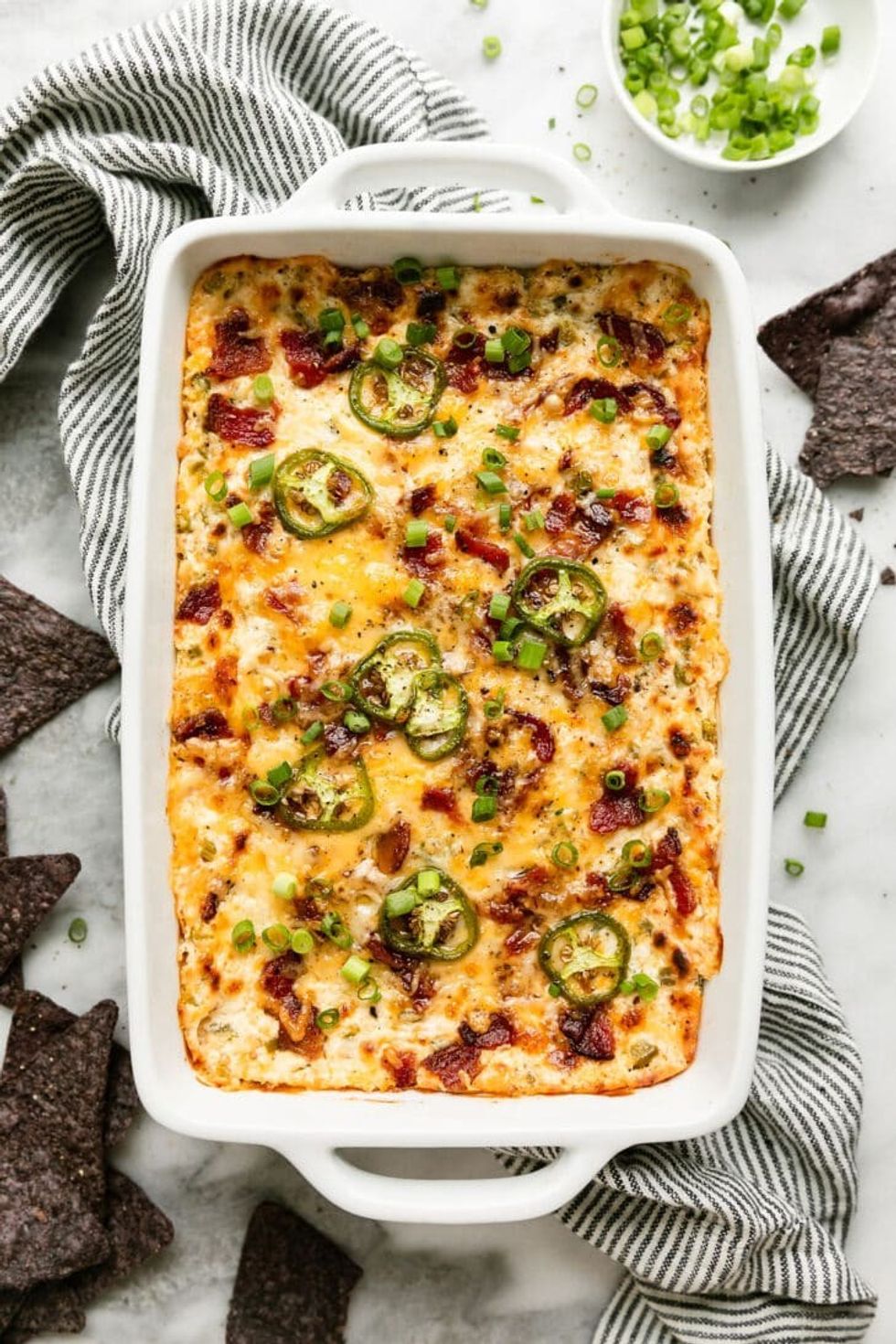 cheesy queso dip makeahead appetizer
