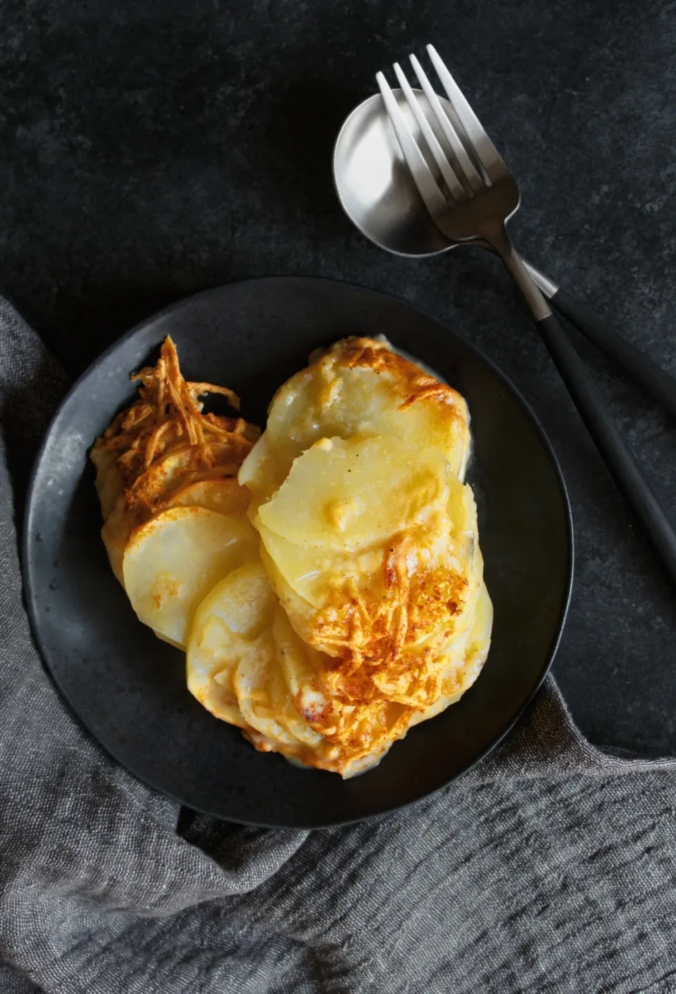 Cheesy Scalloped Hannah Sweet Potatoes