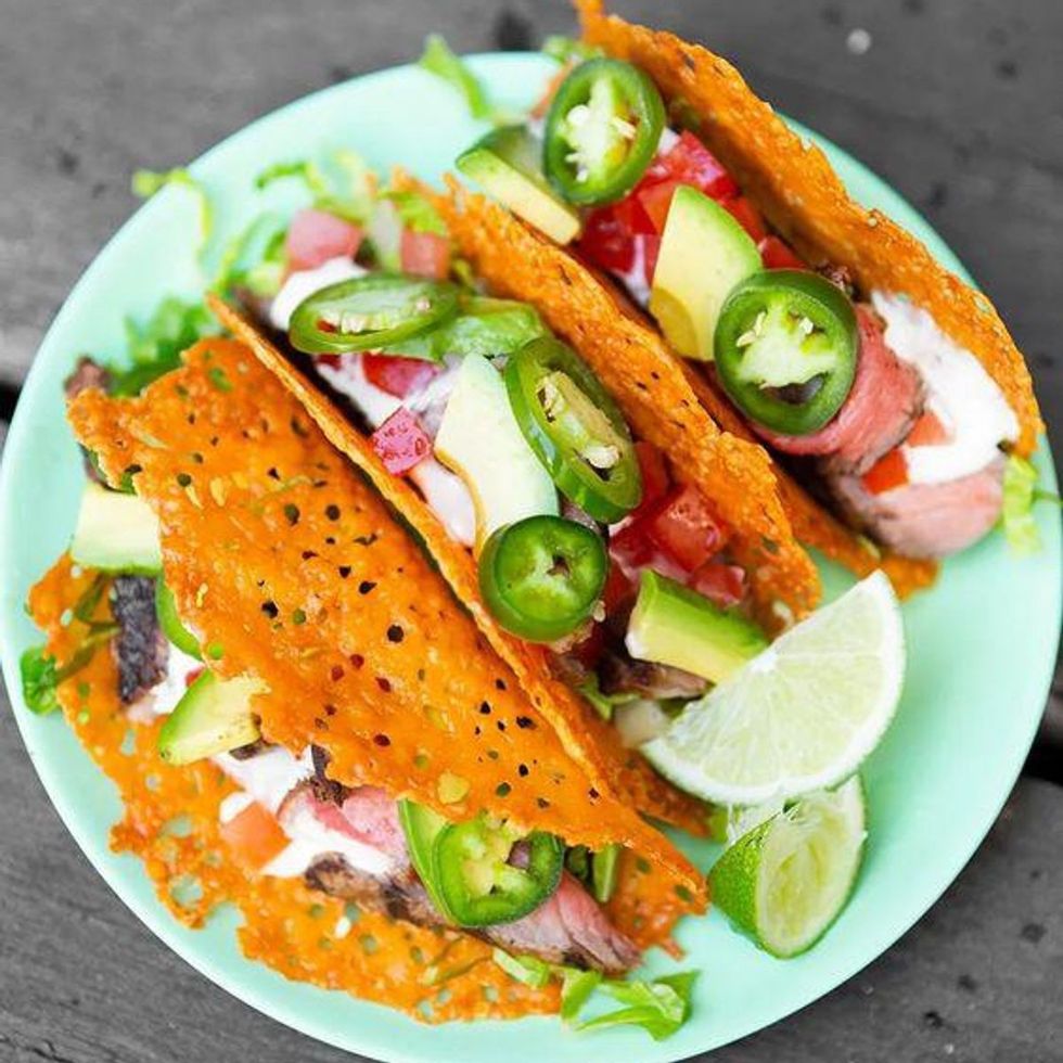 Cheesy Steak Keto Tacos