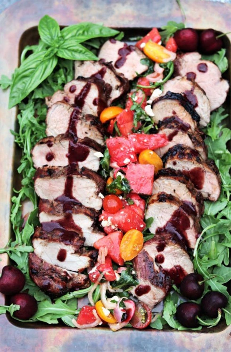 Cherry Balsamic Grilled Pork Tenderloin