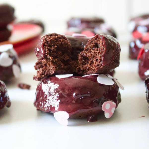 Cherry-Chocolate Covered Donuts