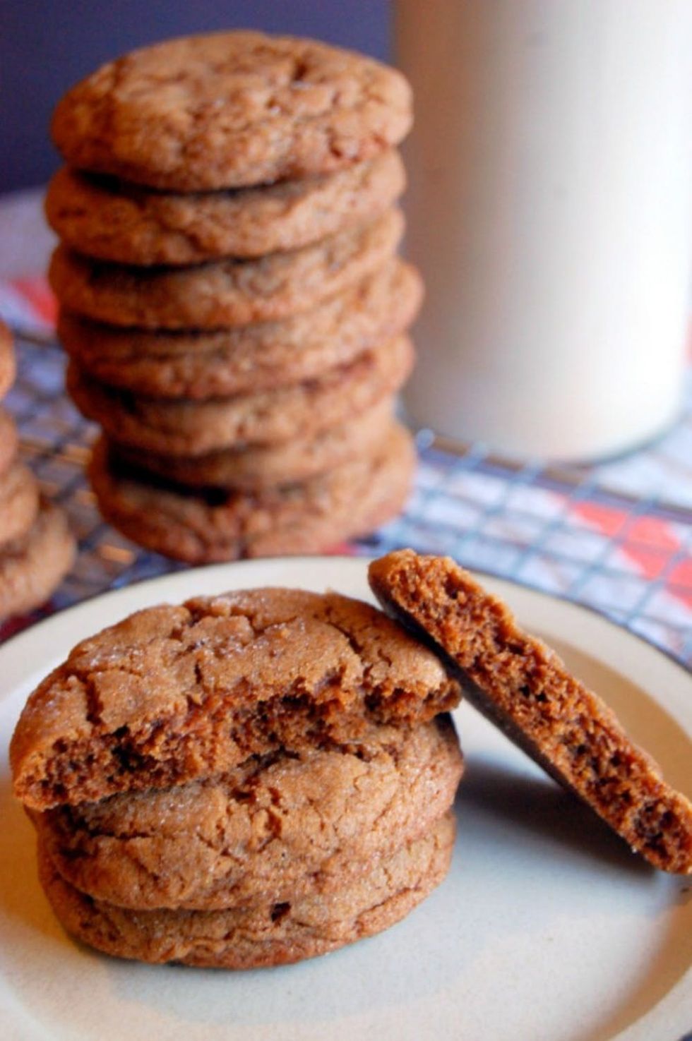 Chewy Spiced Molasses healthy christmas cookies