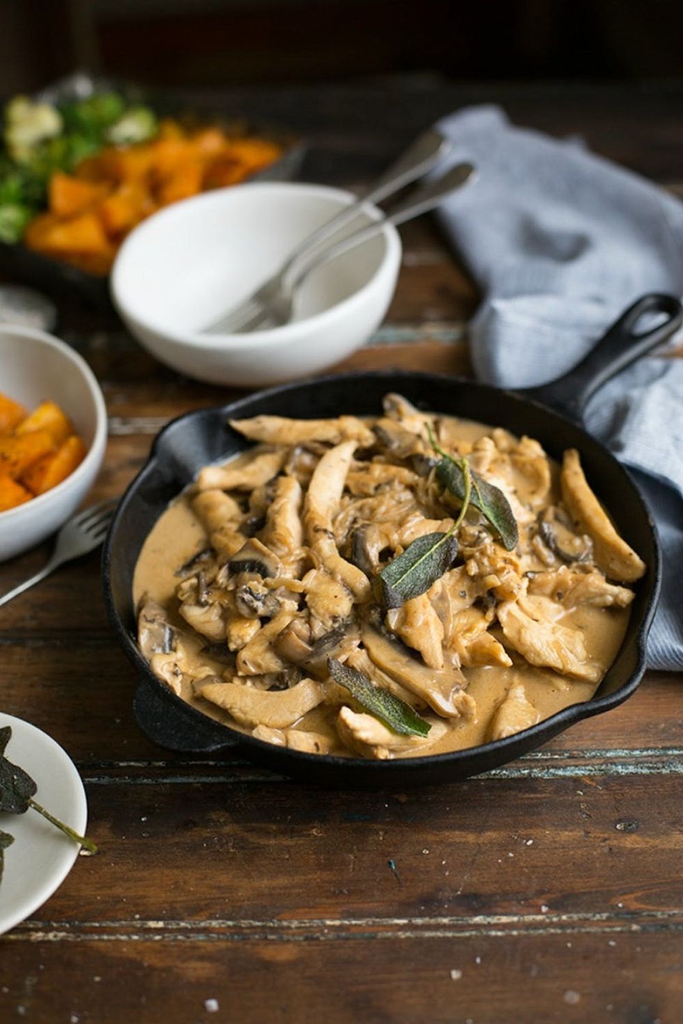 Chicken and Mushroom Stroganoff