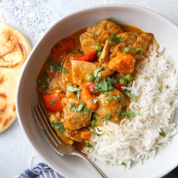 Chicken Coconut Korma in the Crock Pot
