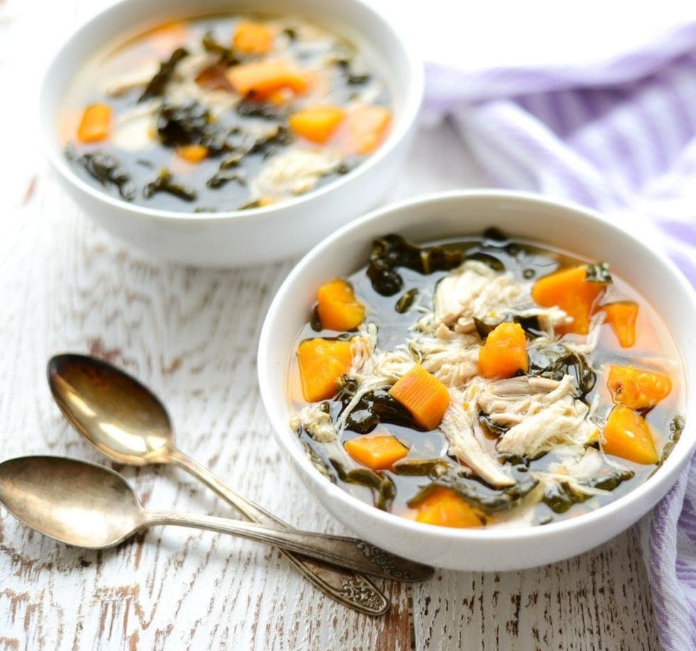 Chicken, Kale, and Sweet Potato Stew easy slow cooker recipes