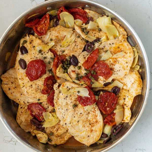 Chicken Piccata With Sun-Dried Tomatoes