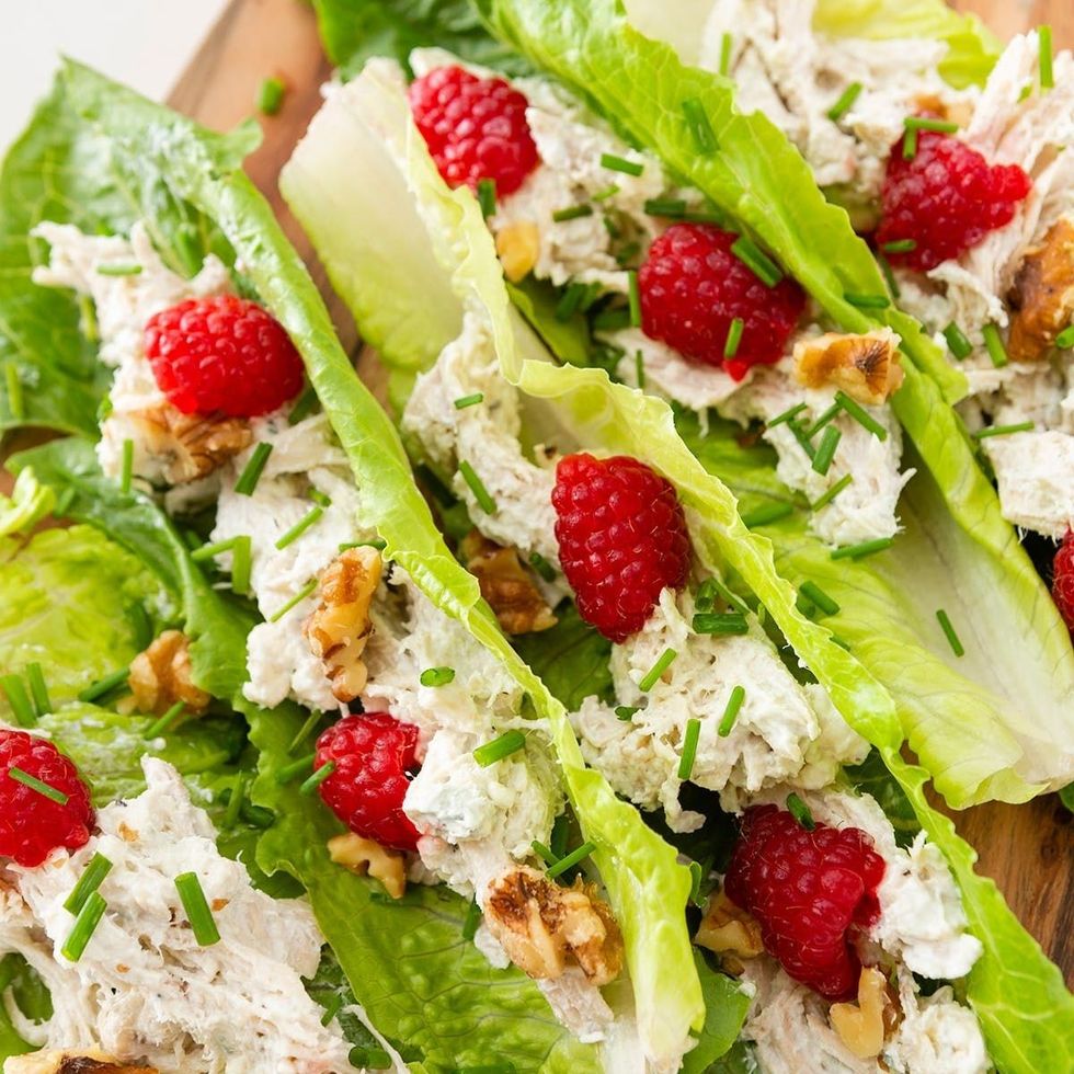 Chicken Salad Keto Lettuce Wraps