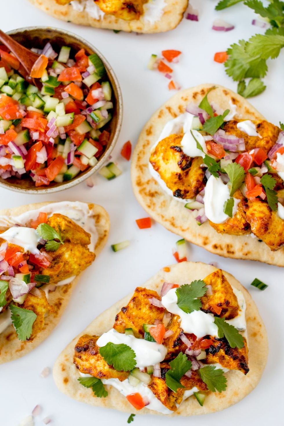 Chicken Tikka Naan Tacos Make THE BEST Portable Lunch!
