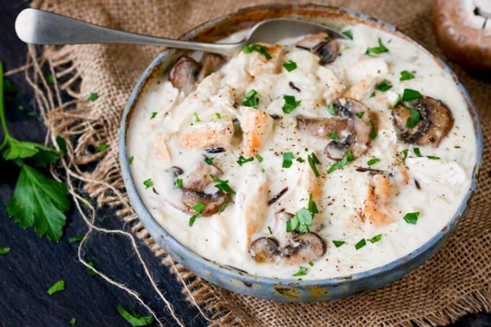 Chicken, Wild Rice and Mushroom Soup