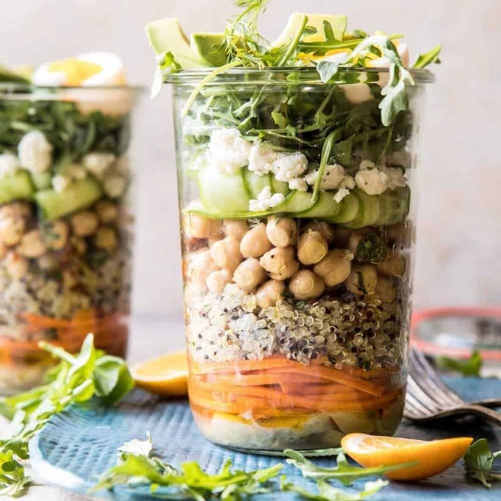 Chickpea and Egg Salad Jars