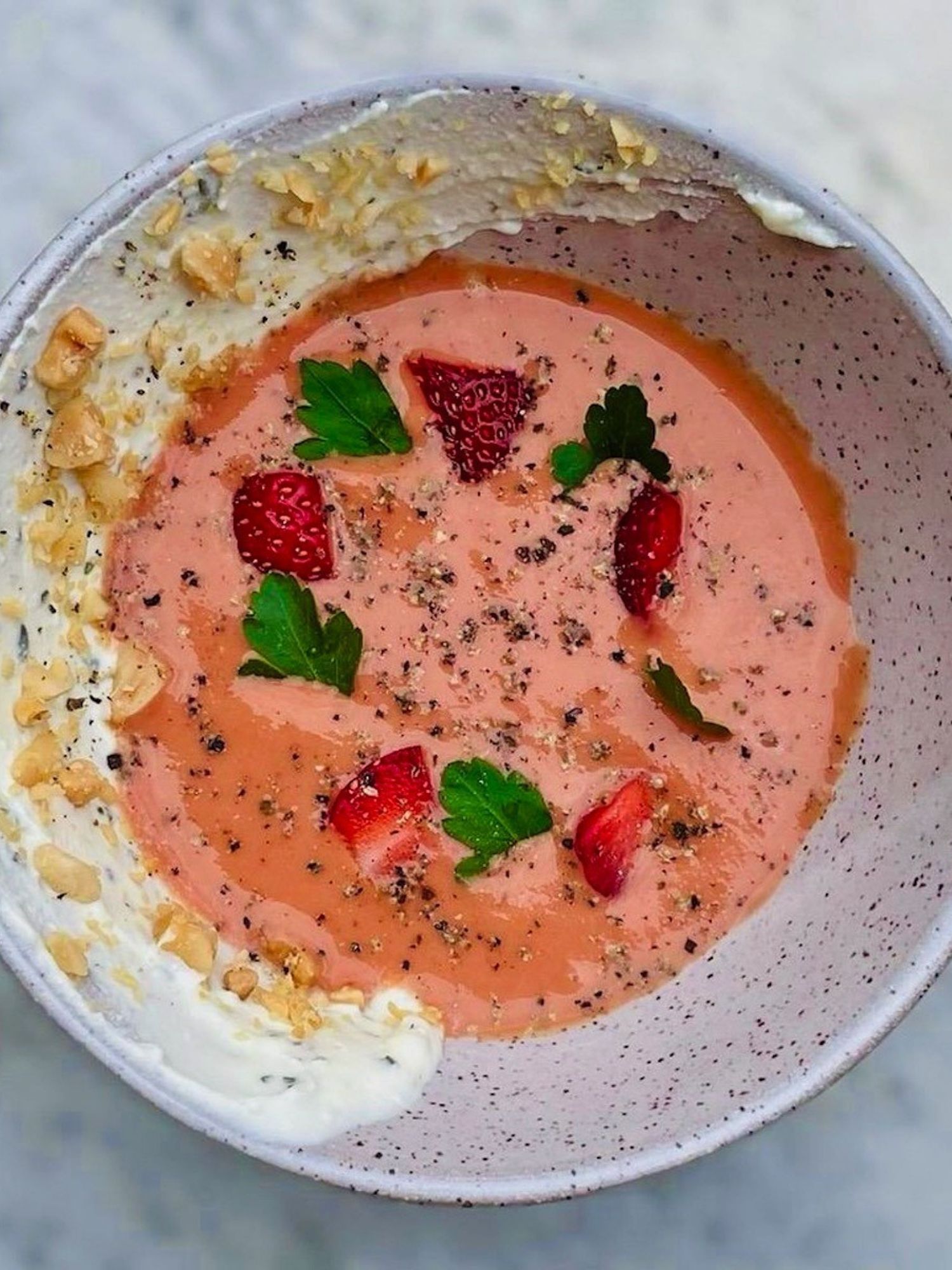Chilled Strawberry Soup low-carb recipes