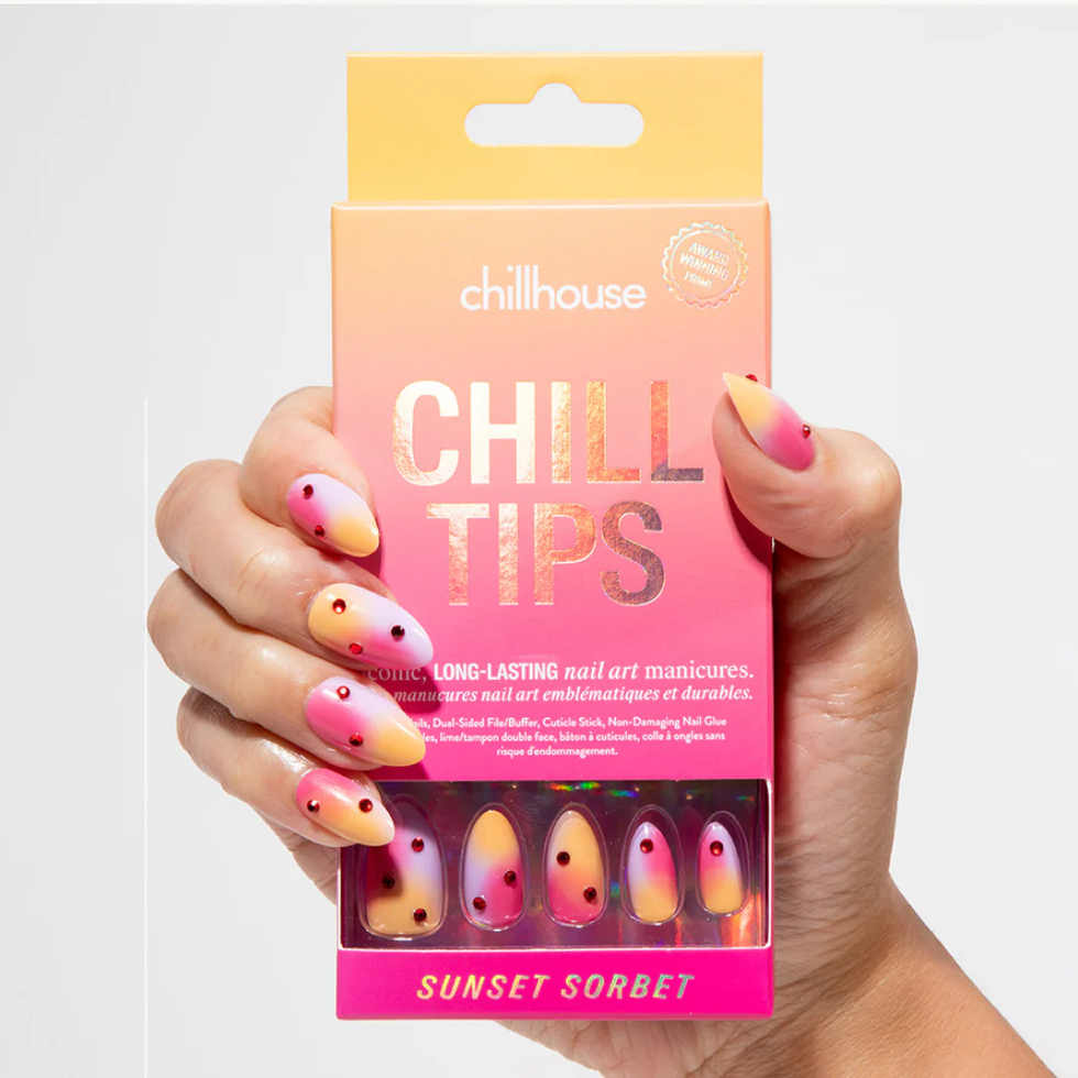 Chillhouse Sunset Sorbet Almond Press-On Nails