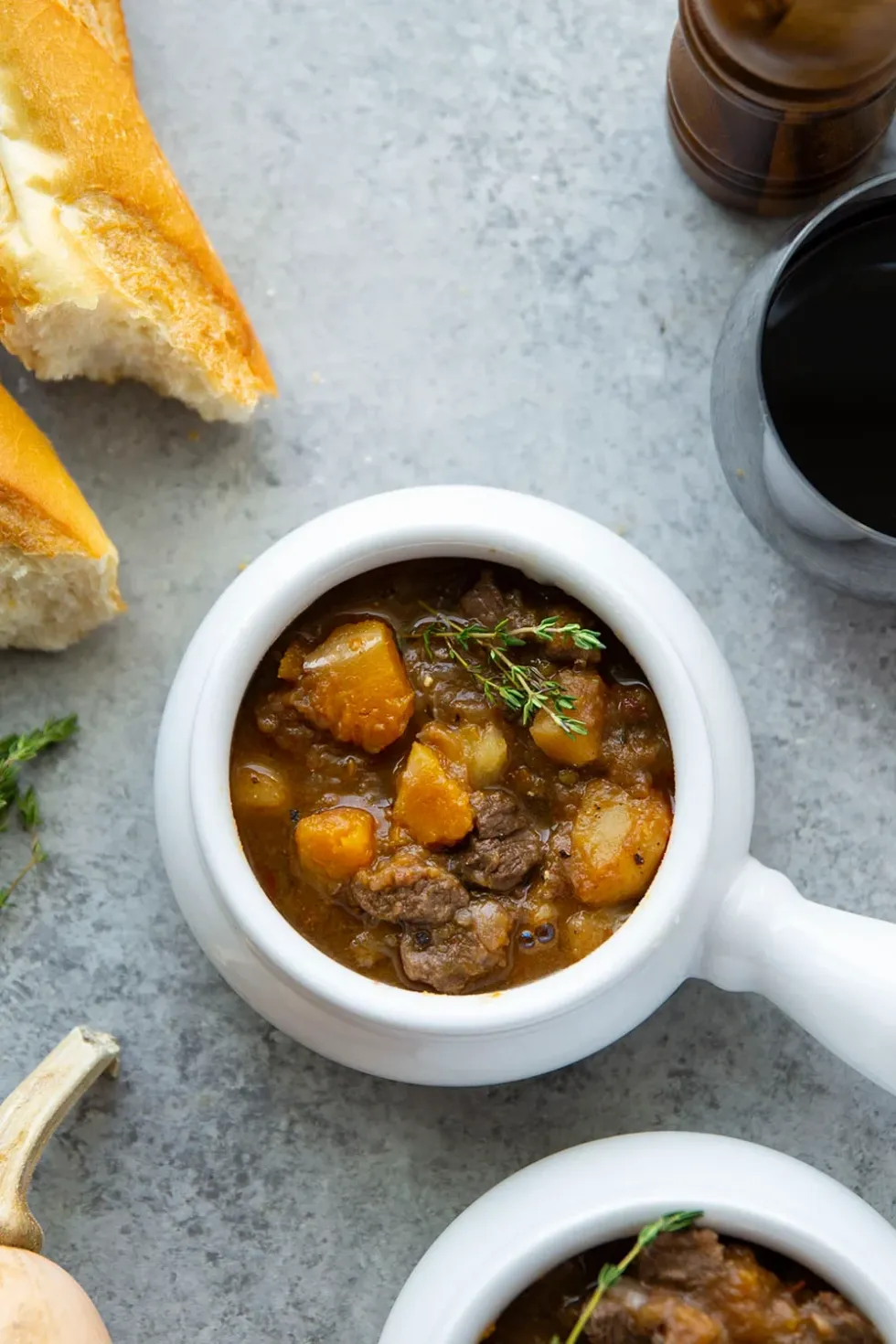 Chipotle butternut squash beef stew