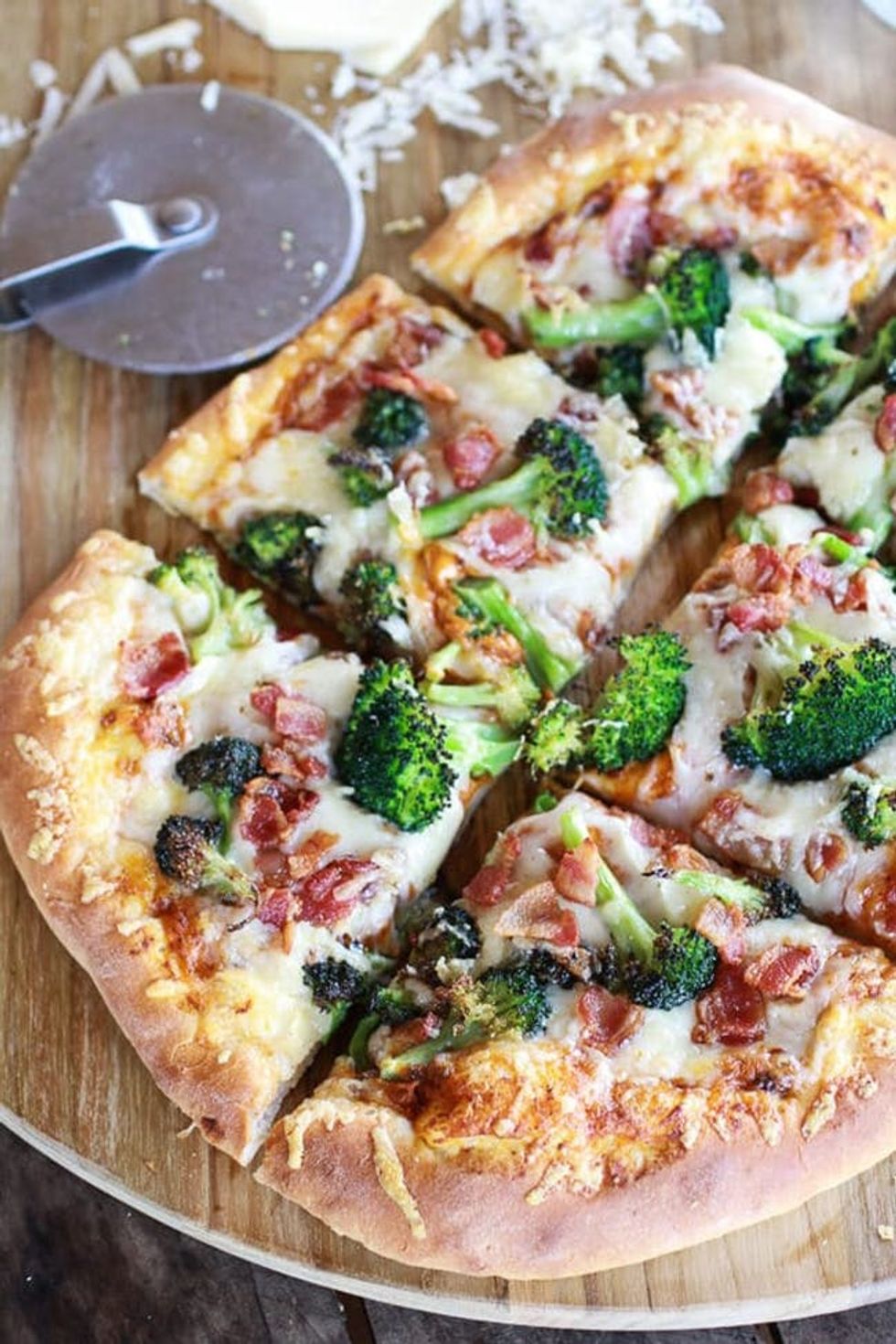 Chipotle, Pumpkin, and Broccoli Pizza With Bacon and Gouda