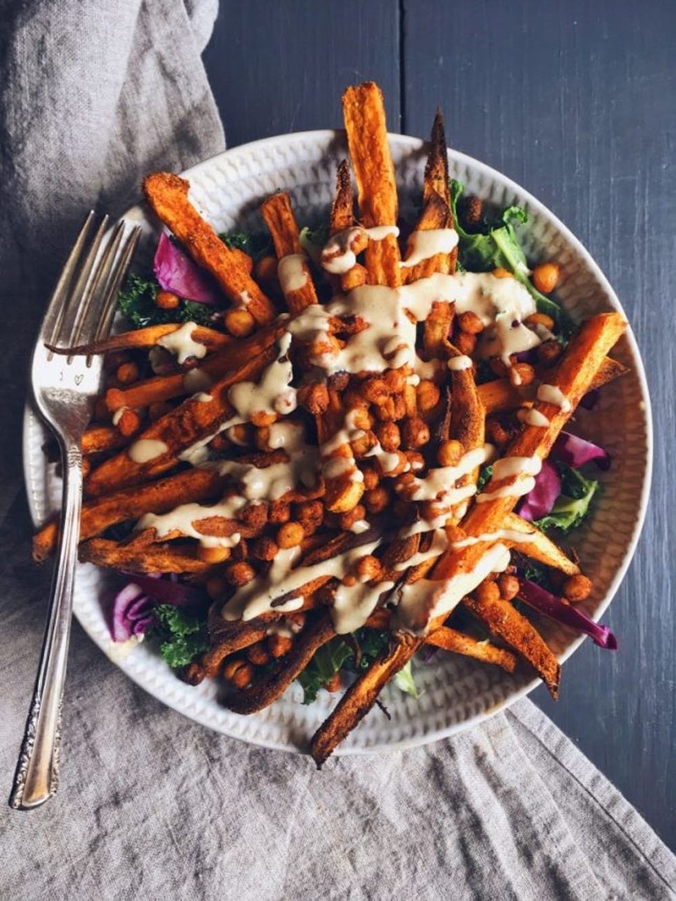 Chips and Crispy Chickpeas