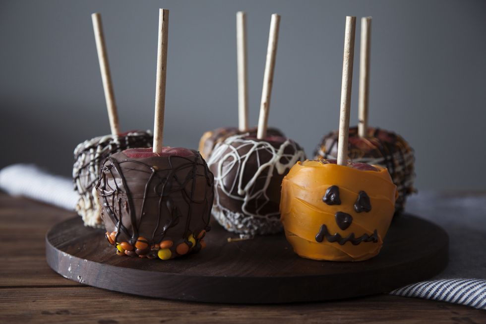 Chocolate and Caramel Apples