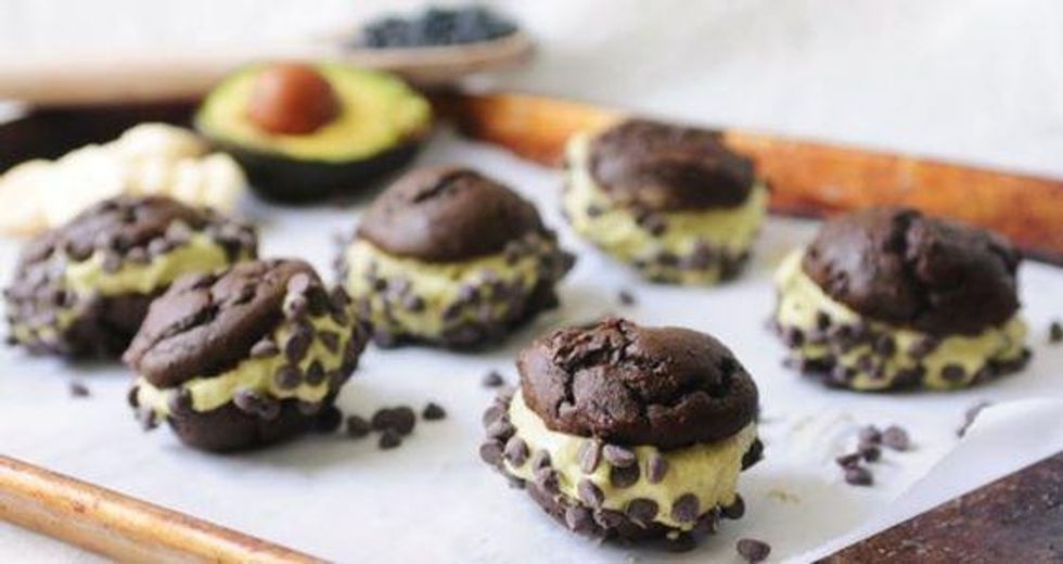Chocolate Black Bean Banana and Avocado Ice Cream Sandwiches
