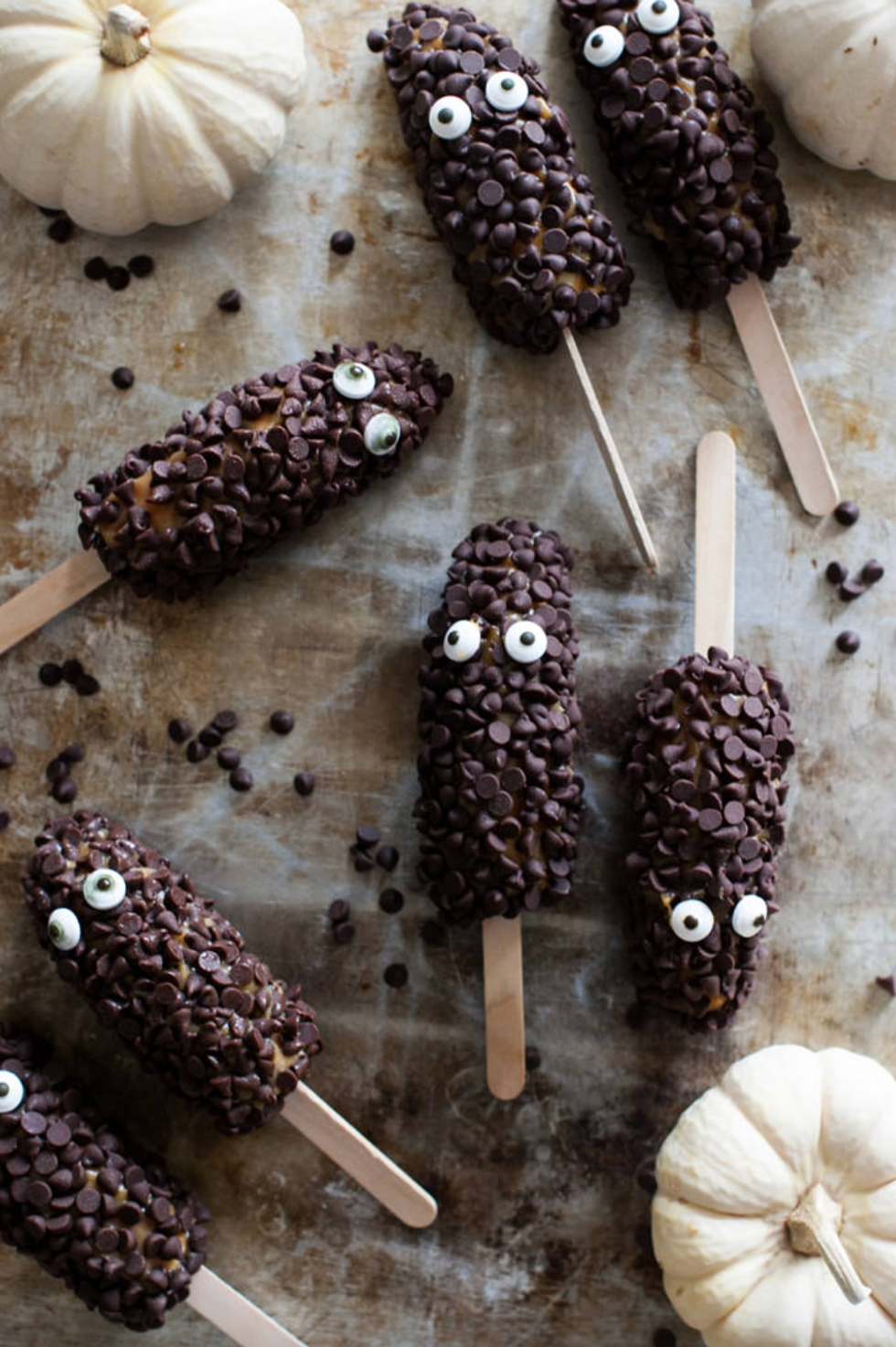 Chocolate Caramel-Covered Banana Goblins