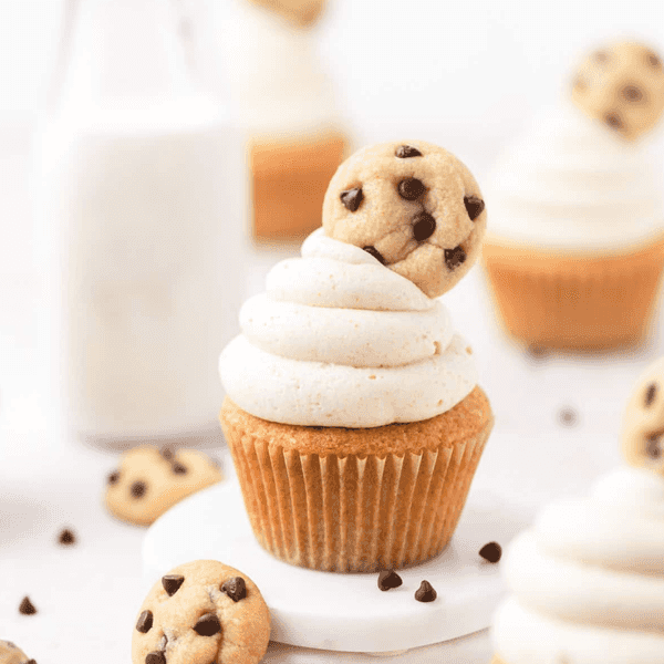 Chocolate Chip Cookie Dough Cupcakes