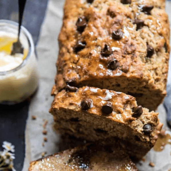 Chocolate Chip Olive Oil Zucchini Banana Bread