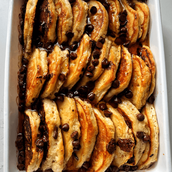 Chocolate Chip Pancake Casserole