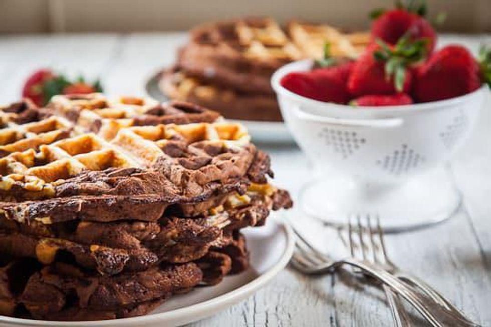 Chocolate Marble Waffles