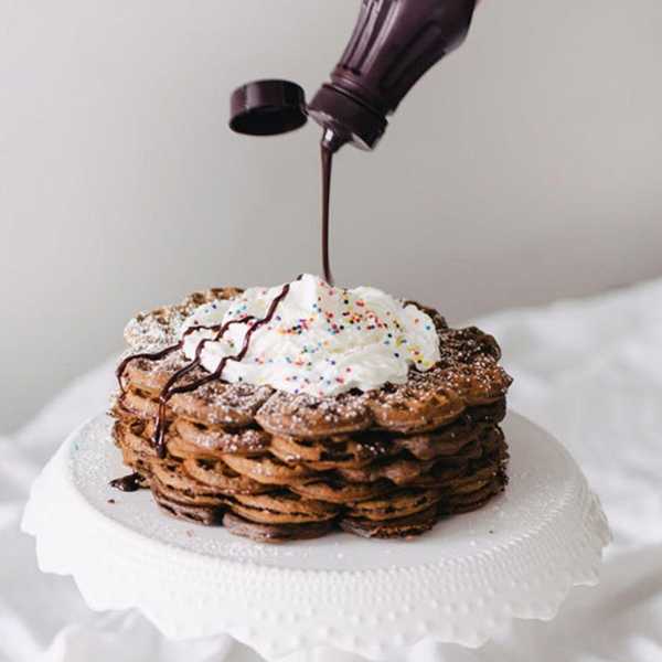 Chocolate Milkshake Waffles