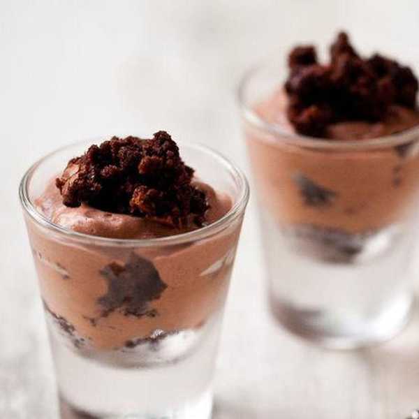 Chocolate Mousse Brownie Shot