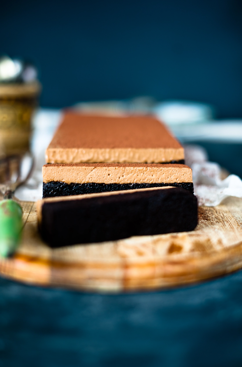 Chocolate Mousse Brownie Stack