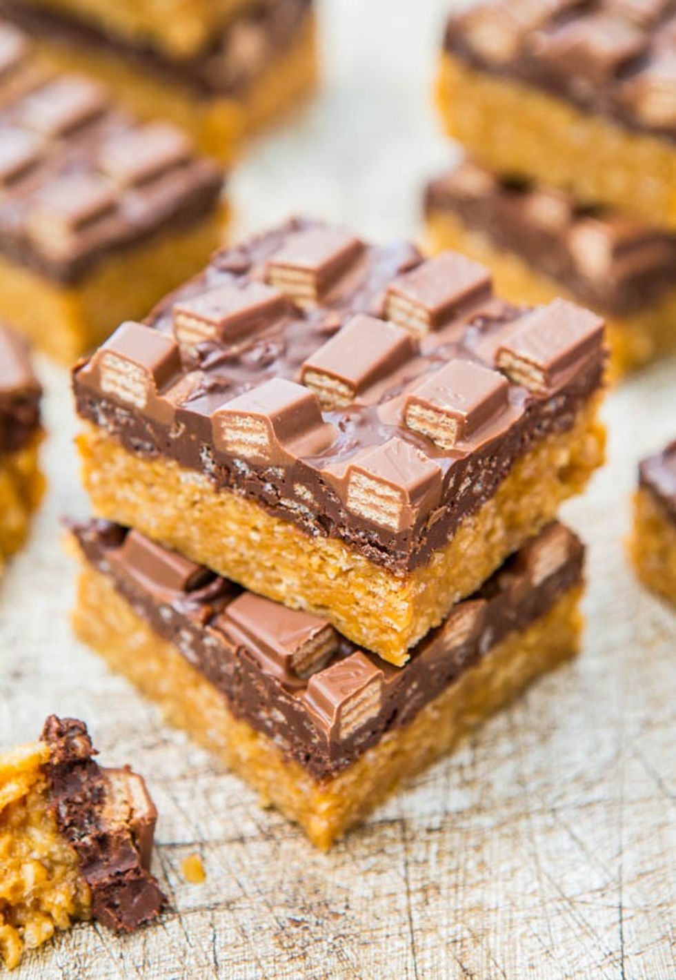 Chocolate Peanut Butter Kit Kat Crunch Bars