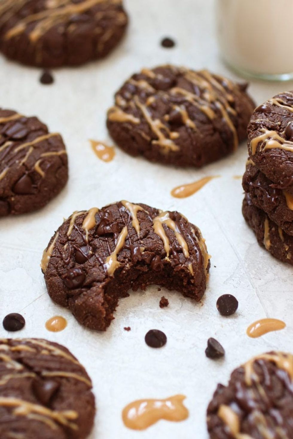 Chocolate Peanut Butter Protein Cookies