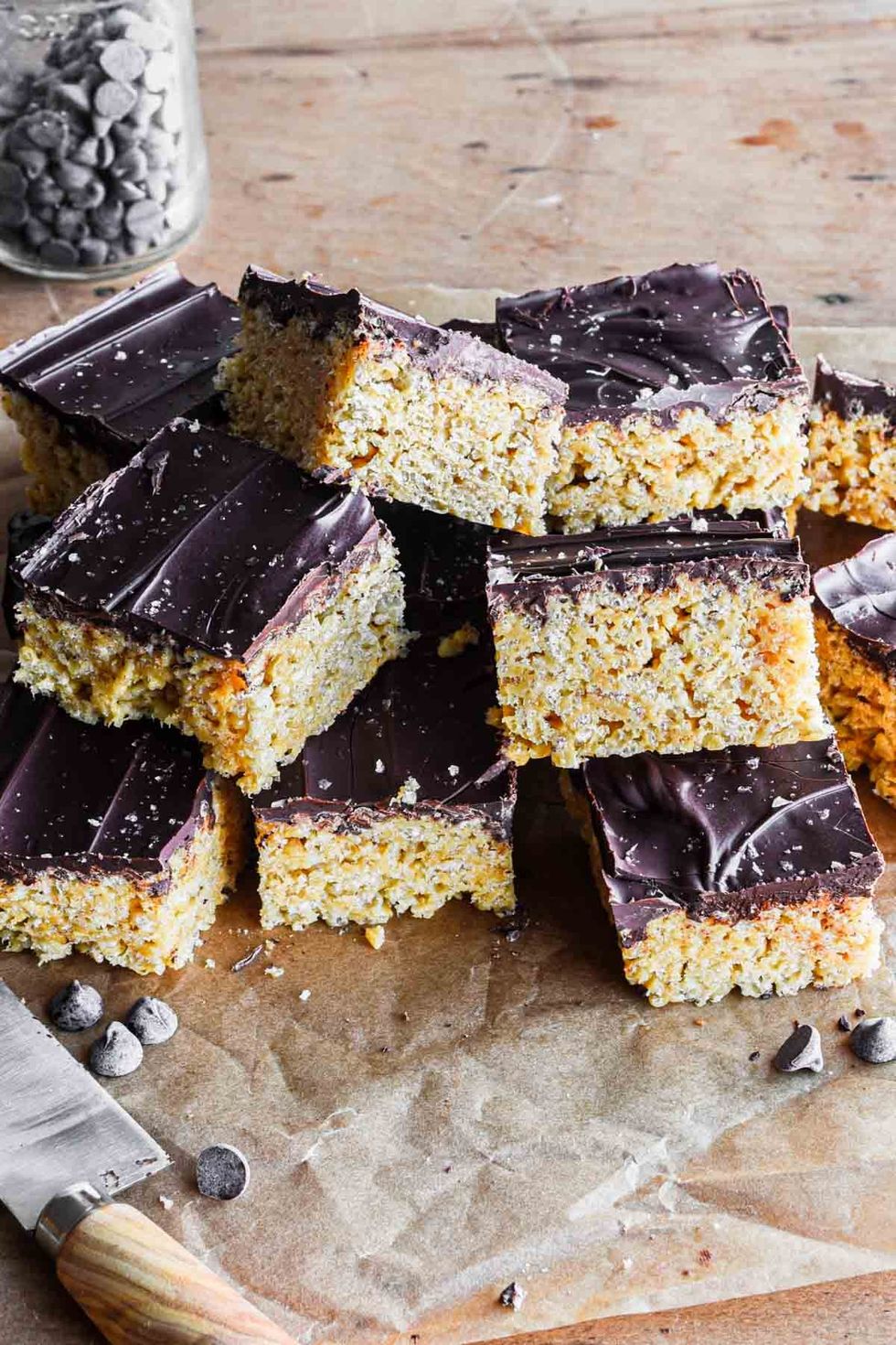 Chocolate Peanut Butter Rice Krispies Treats