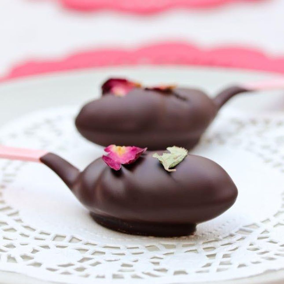 Chocolate + Roses Truffle Spoons