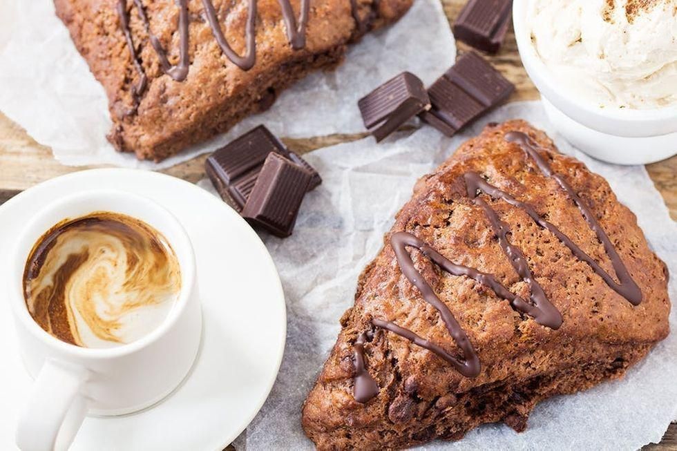 chocolate scones Breakfast in Bed