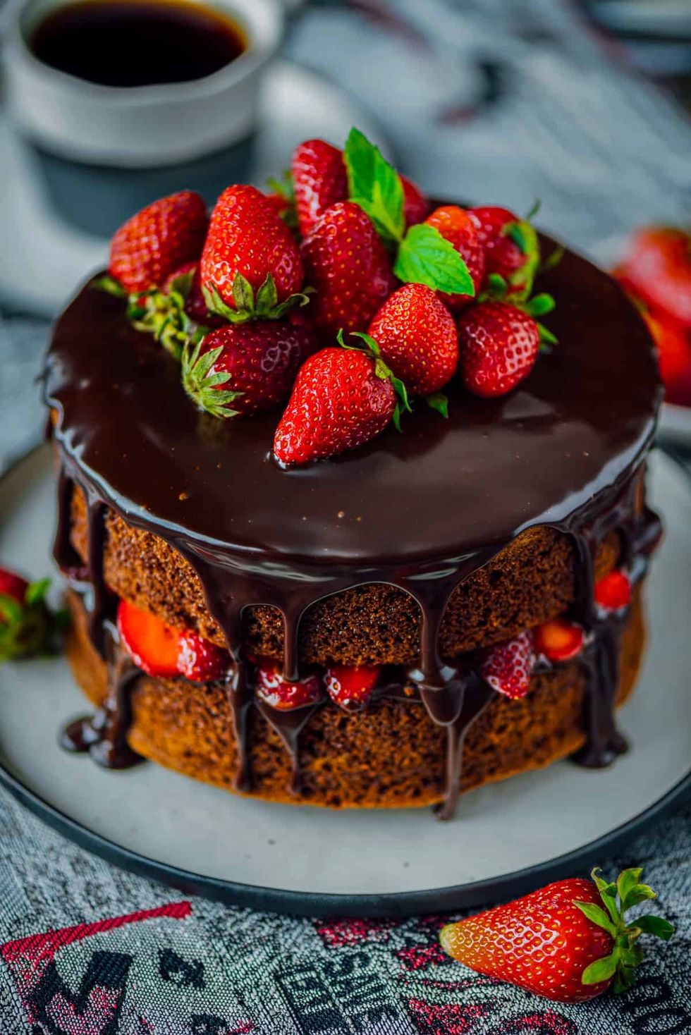 Chocolate Strawberry Cake