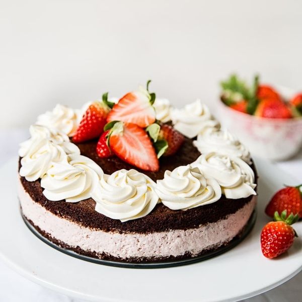 Chocolate Strawberry Mousse Cake