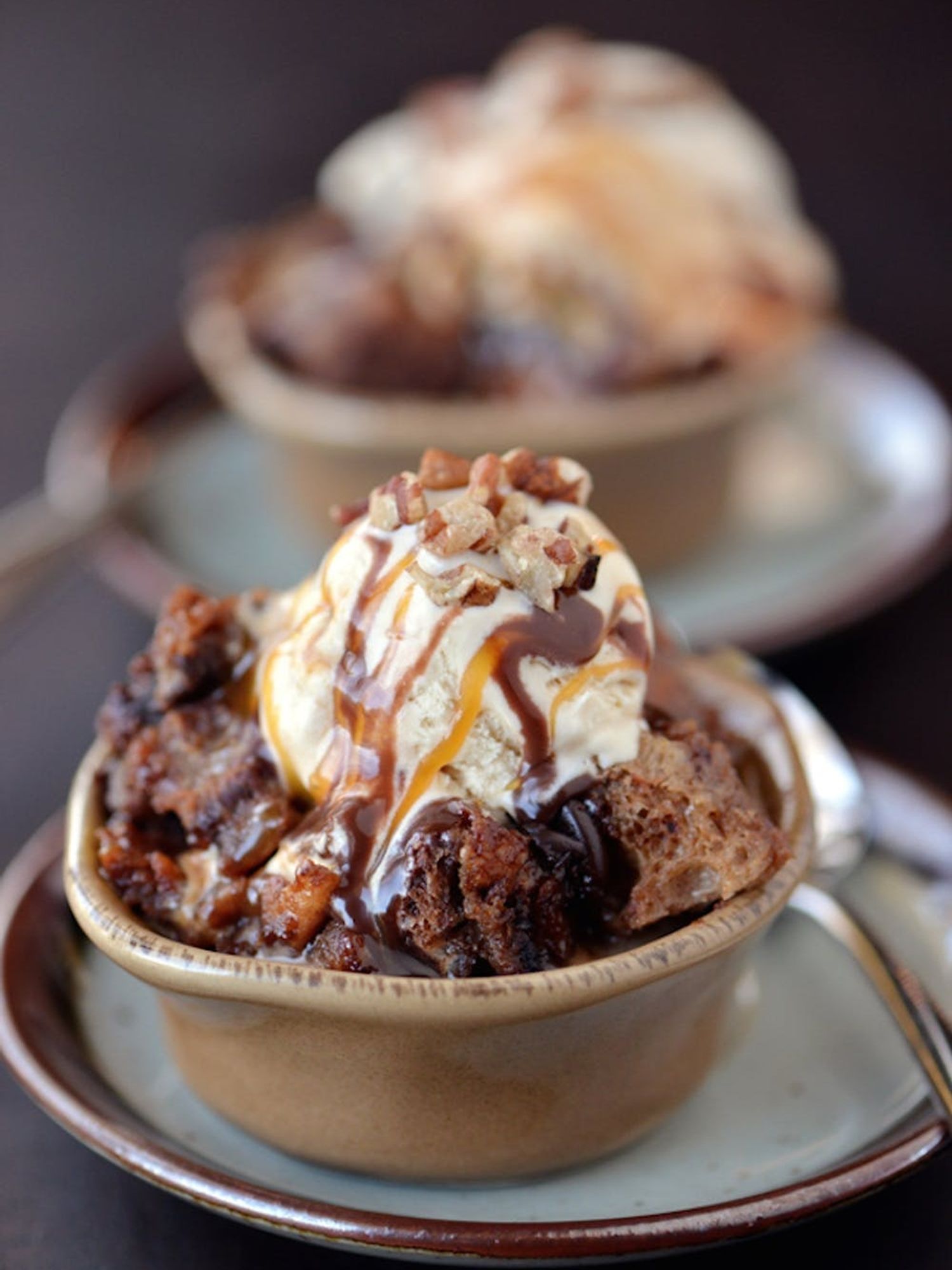 Chocolate Turtle Bread Pudding