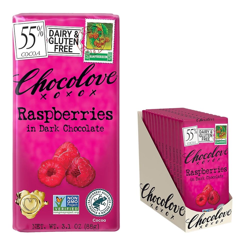 Chocolove Raspberries in Dark Chocolate Bar best dark chocolate
