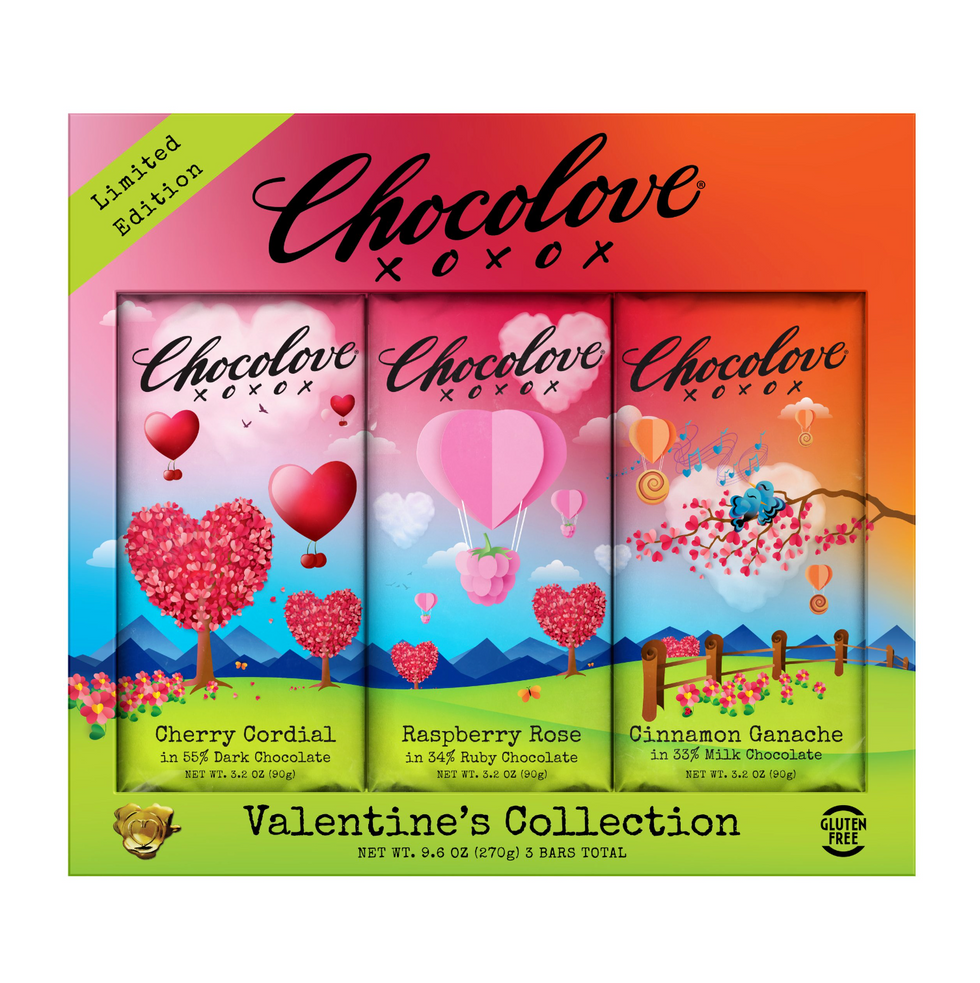 Chocolove Valentine's Collection 3-Bar Pack